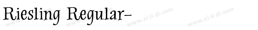 Riesling Regular字体转换